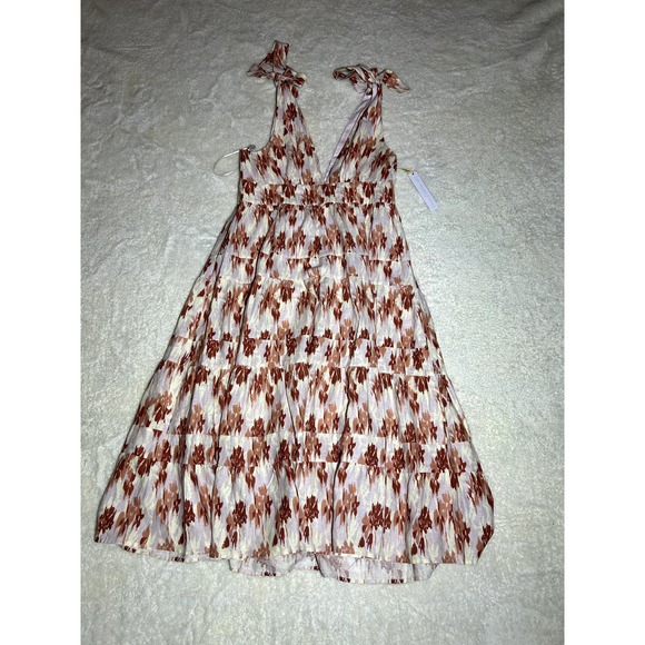 NWT House Of Harlow 1960 Beautiful V-neck Midi‎ Dress Size Large - Picture 1 of 6